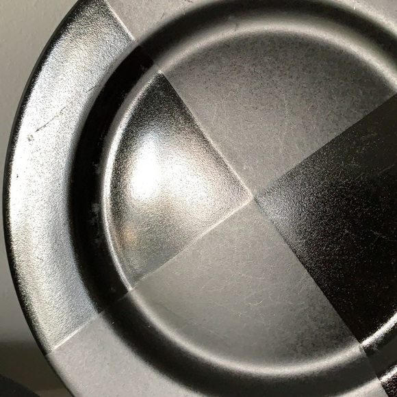 Set of 4 Arctic Night deserts salad plates black - Picture 4 of 7